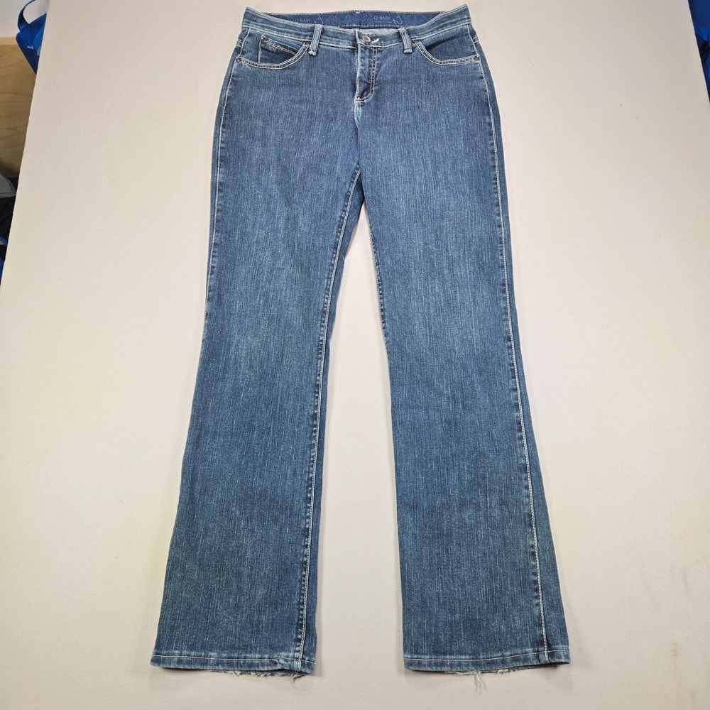 Wrangler Jeans‎ Q-Baby Riding Bootcut No Gap Waistband Blue Womens 9/10 x 34